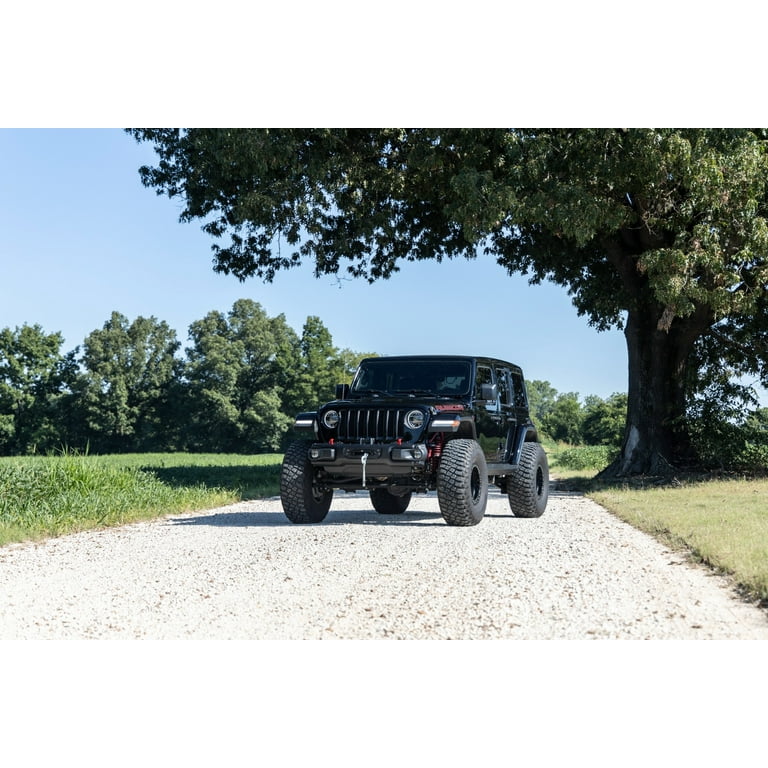 Rough Country M-60112 Wrangler JL Floor Mat Front And Rear Heavy-Duty Set  4-Door Jeep 2018-2023