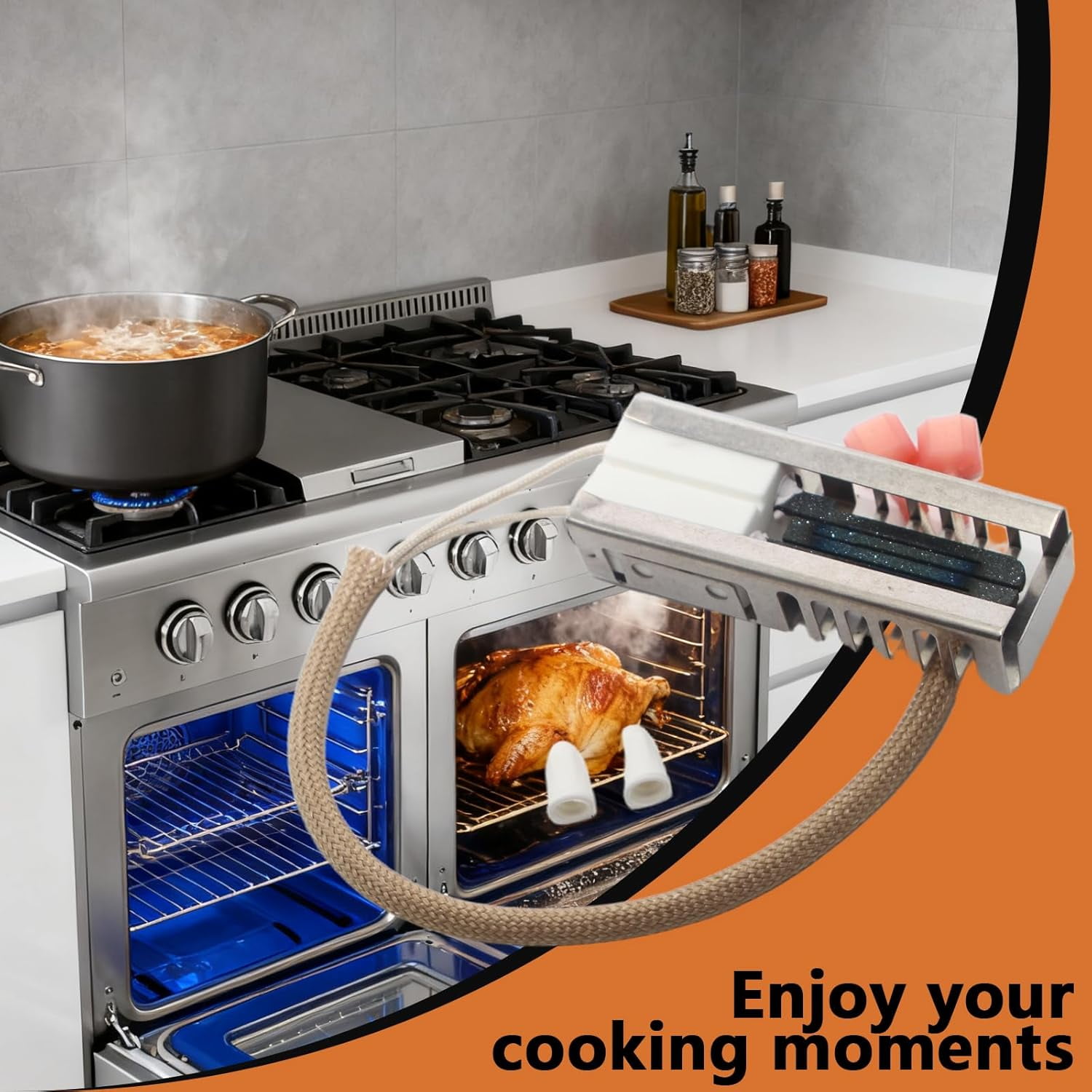 w Gas Range Oven Ignitor Replacement for Thor Models HRG3026 HRG3080U HRG3031U HRG3618U HRG3609U HRG4804U HRG4808U LRG3001U