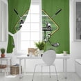 thumbnail image 5 of Fsddascl Golf Club Green Blackout Curtains for Bedroom/Living Room, Thermal Insulated Kitchen Curtains, Abstract Vintage Golf Sports Grommet Darkening Window Treatment Drapes 27.5"x39"x2, 5 of 6