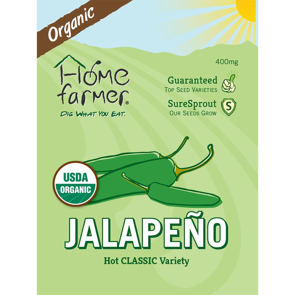 Organic Jalapeno Pepper (Classic) Seed Packet