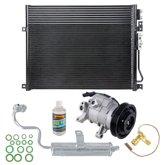For Jeep Grand Cherokee 2008 2009 A/C Kit w/ AC Compressor Condenser & Drier - BuyAutoParts