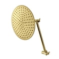 thumbnail image 1 of Victorian Shower Head with Adjustable Shower Arm, Brushed Brass, 1 of 1