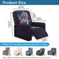 thumbnail image 6 of SCRAWLGOD Sea Turtle Splash Black Recliner Slipcovers 4-Pieces Lazyboy Recliner Cover Recliner Couch Covers Reclining Chair Covers with Storage Pocket Furniture Protector for Living Room, 6 of 7
