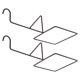 thumbnail image 1 of unbranded 2Ud Gancho Para Macetas Colgantes De Hierro Negro Para Uso En Exteriores Y Hogar, 1 of 8