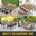 thumbnail image 5 of Vintage Western Table Cloths for 5 Foot Rectangle Tables, Rustic Farmhouse Wooden Grain Barn Door Patio Waterproof Elastic Fitted Tablecloths, Washable Rectangular Table Cover for Camping, 5 of 8