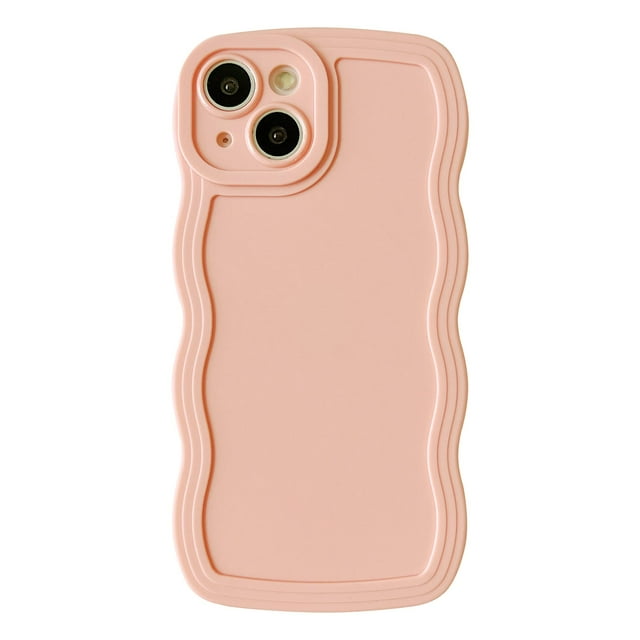 Funda de teléfono compatible con iPhone 13, silicona rosa