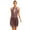 Brown, variant on Doomiva Womens Shiny Rhinestone Sleeveless Figure Skating Dance Dress Ballet Leotard Dancewear Brown L