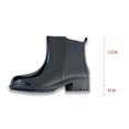 thumbnail image 4 of Botas de lluvia cortas para mujer, impermeables, elegantes, de moda, para jardín, exteriores, zapatos de lluvia para el trabajo, negro 39, 4 of 7
