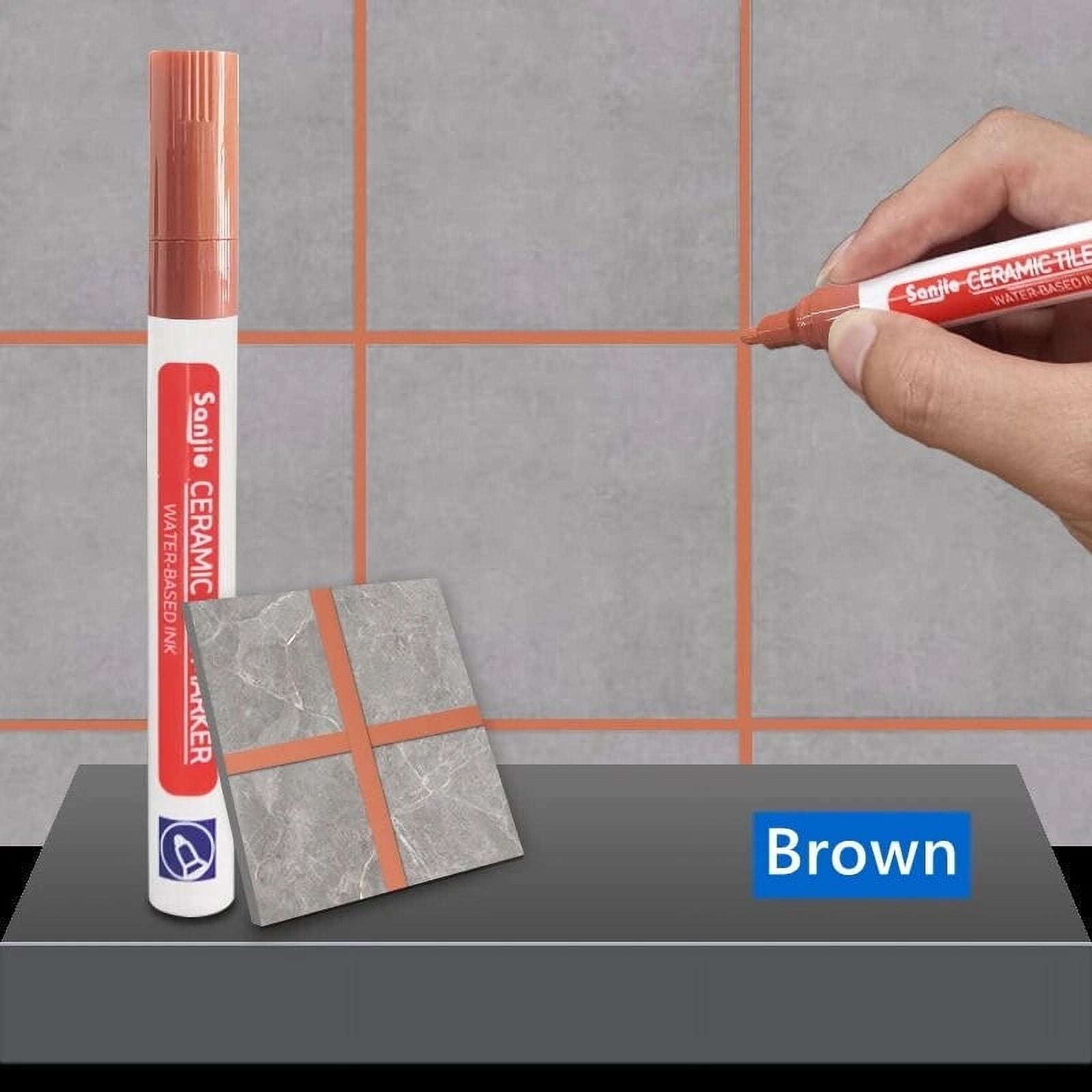 Pluma Reparadora De Lechada Para Azulejos - Restaurador De Juntas, Blanco, Fácil Aplicación, 4 Unidades