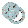 thumbnail image 2 of Naloa Dog Pets Round Bar Stool Cushion Cover 12-14 inch, Fits Kitchen, Office, Restaurant Chairs - 13 inch, 2 of 7