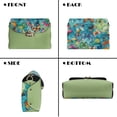 thumbnail image 5 of Pzuqiu Colorful Butterflies Crossbody Bags for Women Leather Lightness Vintage Functional Leather Quilted Shoulder Bag with Chain Strap Fashion Versatile for Teen Girls-Women, 5 of 7