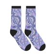 thumbnail image 4 of Athletic Socks Holographic Iridescent Color Wrinkled Foil Sport Running Calf Socks Crew Socks for Men Women, 4 of 7