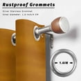 thumbnail image 2 of Outdoor Curtains for Patio Waterproof, Ombre Orange Waves Outdoor Privacy Panels Grommet, Abstract Art Gradient Modern Blackout Outside Curtains for Porch/Cabana/Pergola/Gazebo 54"x95", 1 Panel, 2 of 8