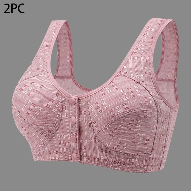 Amzcrzy Bras for Women Bralettes for Women Push Up Bra Women Lingerie Cotton Comfortable-shaped Back Four Rows Of Buttons Gathered Together Without Steel Rings Three-Dimensional Cup Underwear Bra