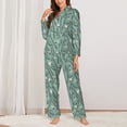 thumbnail image 2 of Hirioo golf equipment for Women's Pajama Sets 2 Piece Pjs Women's Long-Sleeved Pajama Set Button Down Sleepwear,S-XXL-Medium, 2 of 7