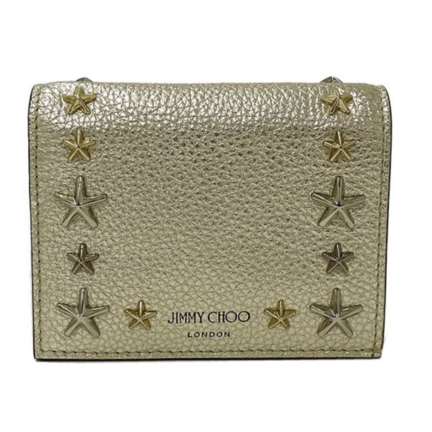 Authenticated Used Jimmy Choo JIMMY CHOO Wallet Women's Bifold Leather