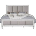 thumbnail image 4 of Kate Modern Wood California King Size Bed, Tufted, Gray Fabric Upholstery, 4 of 5