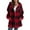 Red, variant on Women's Coat Soft And Comfortable Long Sleeve Plaid Hooded Zipper Loose Coat With Pockets Jackets for Women Classic Jacket Half Jackets for Women Women Pants And Jacket Zip up Women plus Jacket with