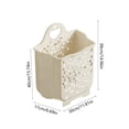 thumbnail image 3 of Wall Mounted Laundry Basket, Large Capacity Foldable Dirty Clothes Storage Bin, Space Saving Laundry Hamper for Bathroom, Beige S, 3 of 6