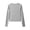 #6-Gray, variant on bbyeadc Womens Gray Long Sleeve Shirt Crew Neck Strechy Going Out Tee Shirts Spring Fall Winter Casual Solid Color Tight Tees Pullover, Gray XS
