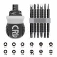 thumbnail image 1 of Ratchet Screwdriver Set Labor-saving Telescopic Dual-purpose Ratchet Screw Bits Repair Tool Kit for Smart Phone Computer Watch Glasses Electronics, 1 of 8