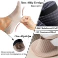 thumbnail image 4 of No Show Socks Men Non Slip Low Cut Thin Socks for Loafers Boat 6 Pairs, 4 of 5