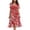 01 Red, variant on Women's Puff Sleeve Boho Flowy Maxi Dress, Floral Print Sexy V Neck Summer Swing Wedding Guest Beach Dresses