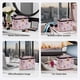 thumbnail image 5 of Bolsa de maquillaje AmbeAlla, grande, rosa, con soporte para brochas, 5 of 7