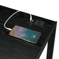 thumbnail image 5 of Convenience Concepts 29.50" Tall Xtra Folding Desk with Charging Station, Black/Black, 5 of 12