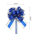 thumbnail image 2 of 10pcs 6" Large Big Pull Bow, Organza Car Gift Wrapping Bows Ribbon for Wedding Christmas Bow, Blue, 2 of 6