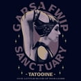 thumbnail image 2 of Men's Star Wars: The Book of Boba Fett Garsa Fwip Sanctuary  Graphic Tee Navy Blue Small, 2 of 5