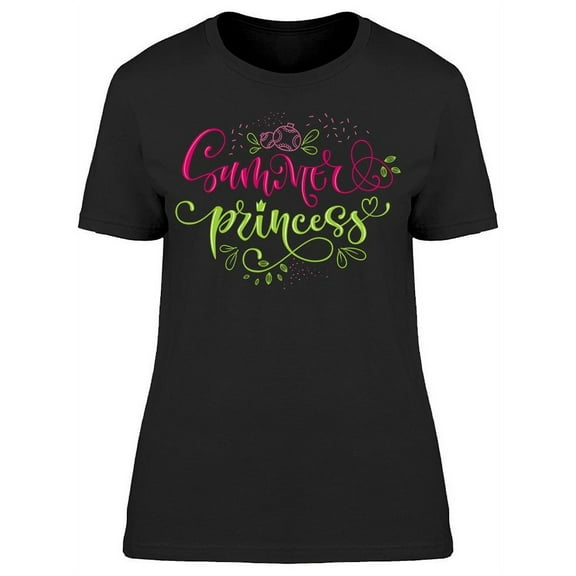 Summer Princess Doodles T-Shirt Women -Image by Shutterstock, Female XX-Large