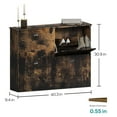 thumbnail image 3 of Shoe Cabinet,Hidden Slim Narrow Shoe Rack Cabinet with 4 Drawers for Entryway, Foyer,Hallway,Bedroom,Original Wood Color, (RETRO), 3 of 6