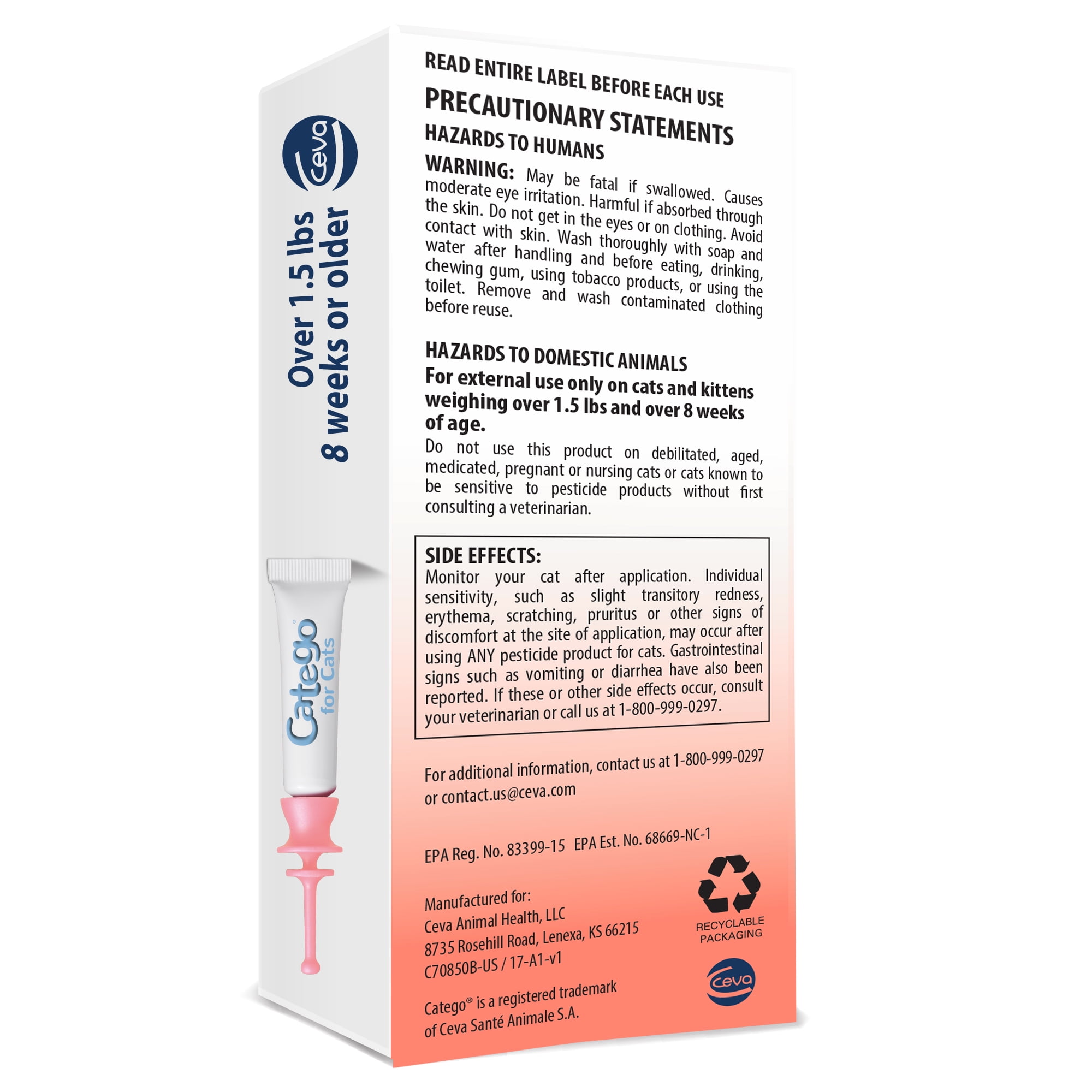 Buy Catego Flea & Tick Control for Cats (Single Dose) Online at Lowest