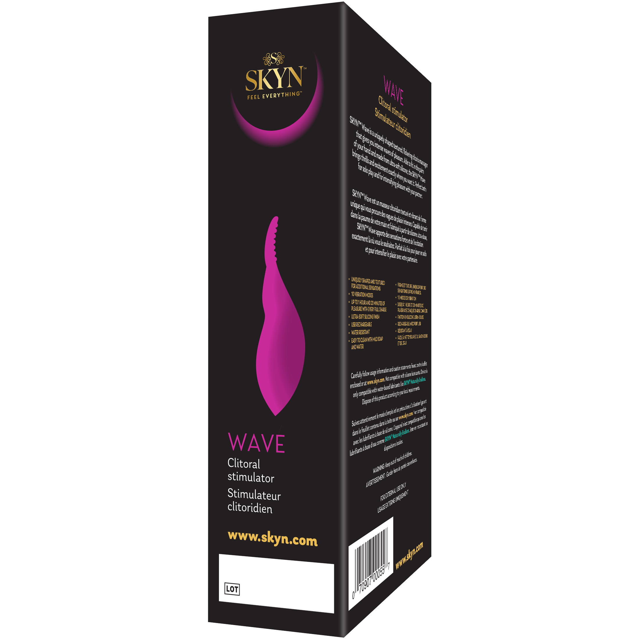 SKYN Wave Vibrating Stimulator, 1 Count