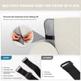 thumbnail image 3 of CHUANK 100% Waterproof Couch Covers Non-Slip Sofa Cover with Elastic Straps&Silicone Backing Furniture Protector Covers Sofa Slipcovers for Kids Pets Dogs  Gray  Sofa (Three-couch Sofa), 3 of 9