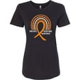 thumbnail image 3 of Inktastic Multiple Sclerosis Awareness Orange Ribbon Rainbow Women's T-Shirt, 3 of 5