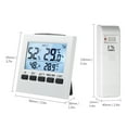 thumbnail image 3 of Hygromètre Numérique Sans Fil pour Intérieur et Extérieur avec Rétroéclairage, Mini Écran LCD, Haut/bas, Valeur Max/Min, Commutable °C/°F pour la Maison, la Serre, l'Entrepôt, la Ferme - Blanc, Séparé, 3 of 6