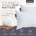 thumbnail image 5 of Lincove  Signature Hutterite Canadian Down Pillow - 800 fill power, Made in Canada Firm - Standard - Set of 2, 5 of 5