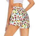 thumbnail image 3 of Disketp Ice Cream Popsicles Print Women's Shorts Workout Shorts for Athletic Gym Running Shorts with Phone Pockets X-Large, 3 of 8
