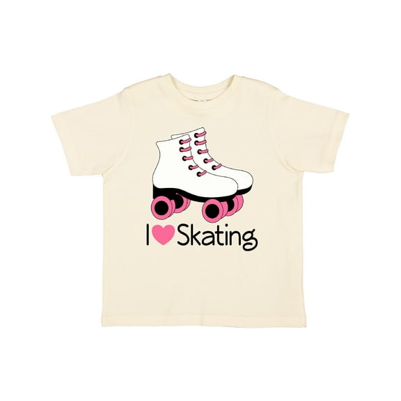 Inktastic Girls I Heart Skating Girls Toddler T-Shirt