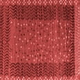 thumbnail image 1 of Ahgly Company Machine Washable Indoor Square Abstract Red Modern Area Rugs, 6' Square, 1 of 4