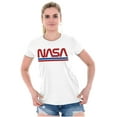 thumbnail image 4 of Retro Classic Space NASA Worm Logo Women's T Shirt Ladies Tee Brisco Brands S, 4 of 5