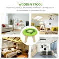 thumbnail image 3 of SHOWERORO 1Pcs Decorative Stool Multi Color Wooden for Home and Outdoor Use, 3 of 4