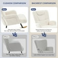 thumbnail image 4 of LAFGUR Rocking Chair Nursery ,Teddy Fabric Glider Rocker ,Noiseless Rocking Bedroom Chairs for Adults,Modern Rocking Accent Chairs Glider Recliner for Living Room, Bedroom,Offices, 4 of 9