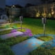 thumbnail image 1 of LED impermeable de iluminación solar para exteriores IP65 | Luces de jardín solares ABS negro pack de 2 | Focos de alta luminosidad Encendido/apagado automático Iluminación de patios y caminos de, 1 of 9