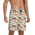 thumbnail image 2 of Logiee Shiba Inu Dog Print Men's Pajama Shorts with Drawstring & Pockets,Sleep Shorts for Men,Sleepwear Bottoms,Elastic Waistband Loungewear-Large, 2 of 6