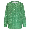 thumbnail image 4 of NMMUED Fall Sweatshirts for Women, Cute Womens Tops, Womens Fall Tops, Womens Crewneck Sweatshirt, Womens Oversized Tops, Green 2 S, 4 of 4