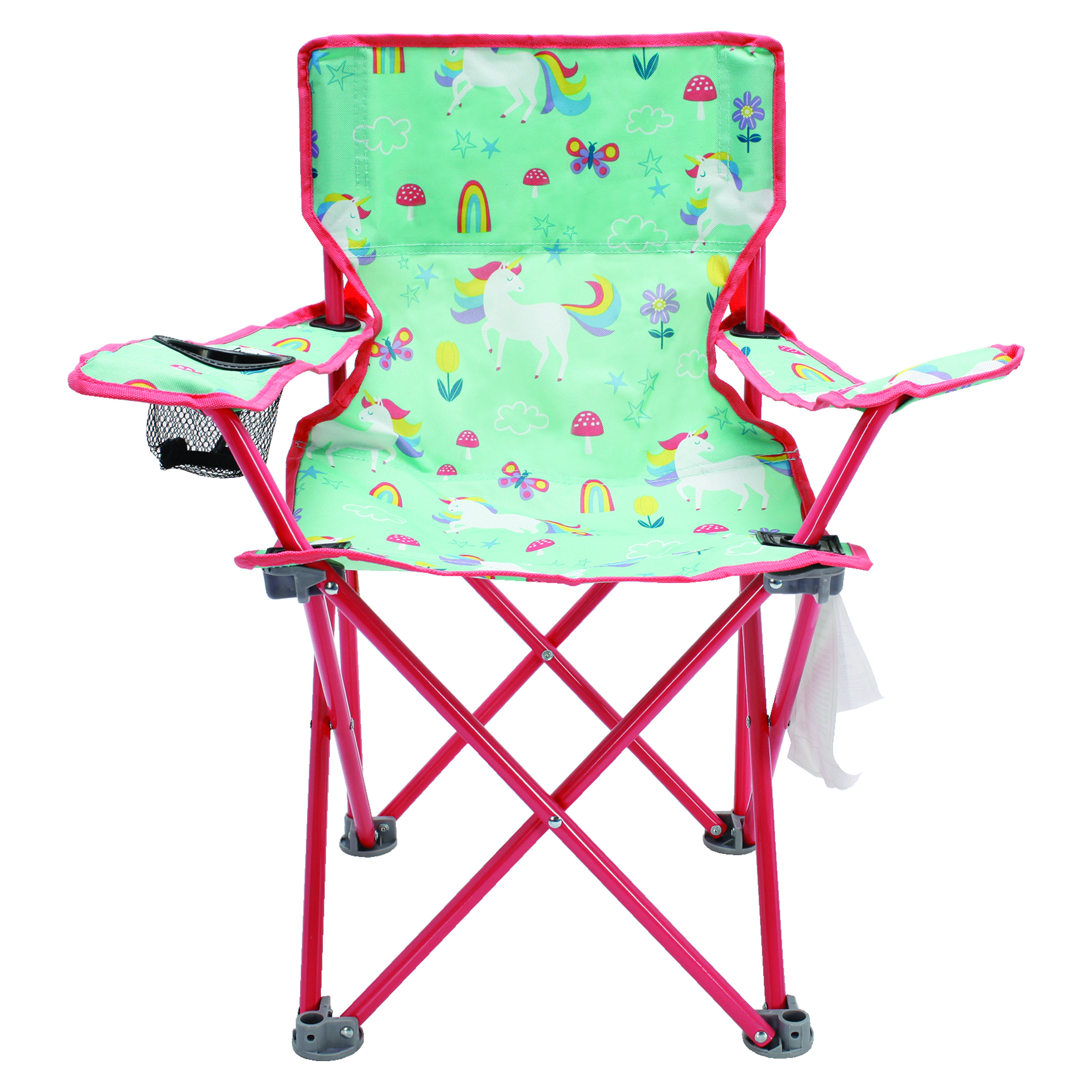 Crckt Kids Folding Camp Chair with Safety Lock (125lb Capacity) Unicorn Print - image 2 of 6