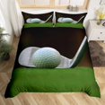 thumbnail image 1 of Juego de funda nórdica (no edredón) con estampado de golf Juego de ropa de cama con pelota, 1 of 9